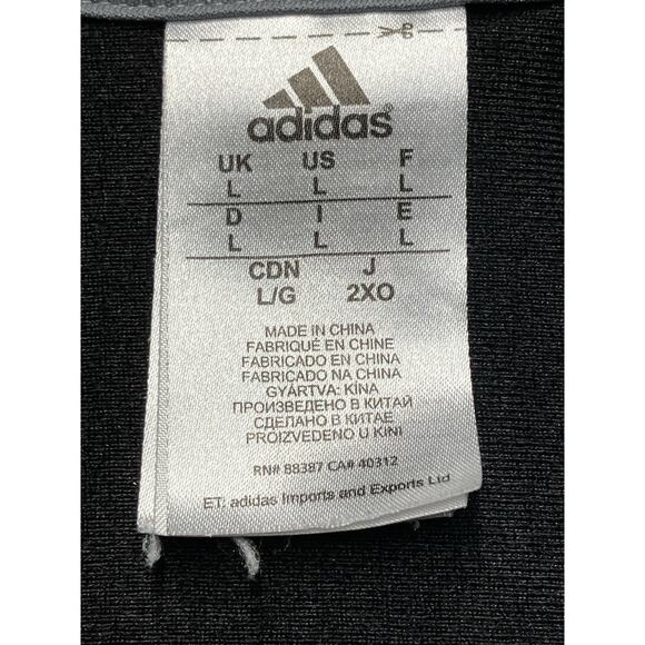 Adidas Jacket Men’s L Black Track Basketball 3-Stripes Climalite Lightweight - Picture 4 of 11